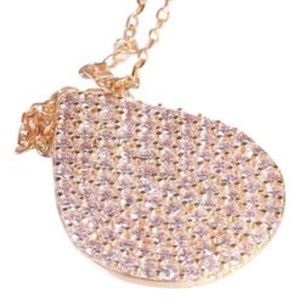 Silver Necklace w/Timeless Teardrop Shaped Pendant